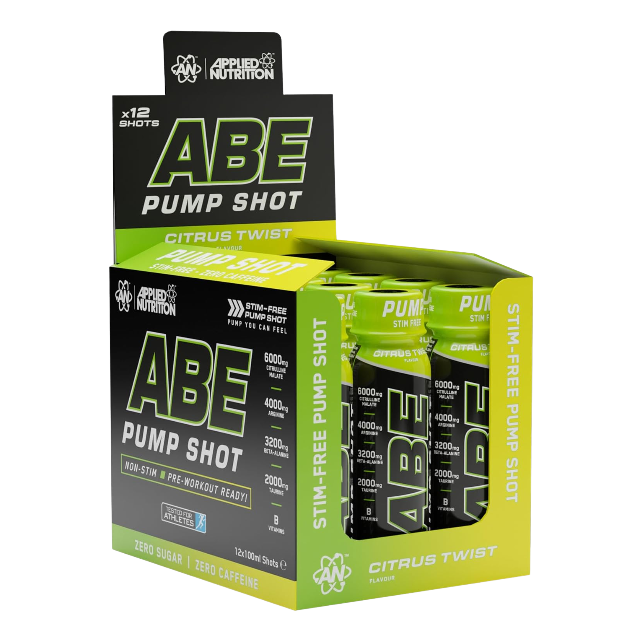 Applied Nutrition ABE Stim Free Pump Shots 12x100ml