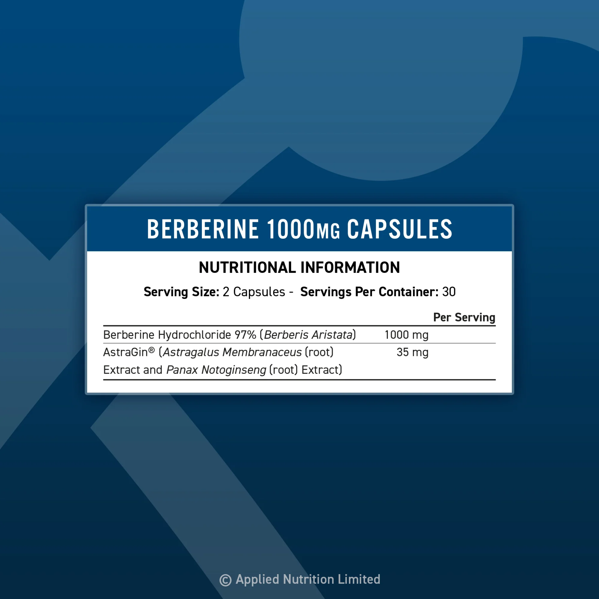 Applied Nutrition Berberine