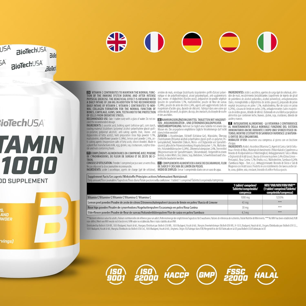 BioTechUSA Vitamin C 1000 + BioFlavonoids