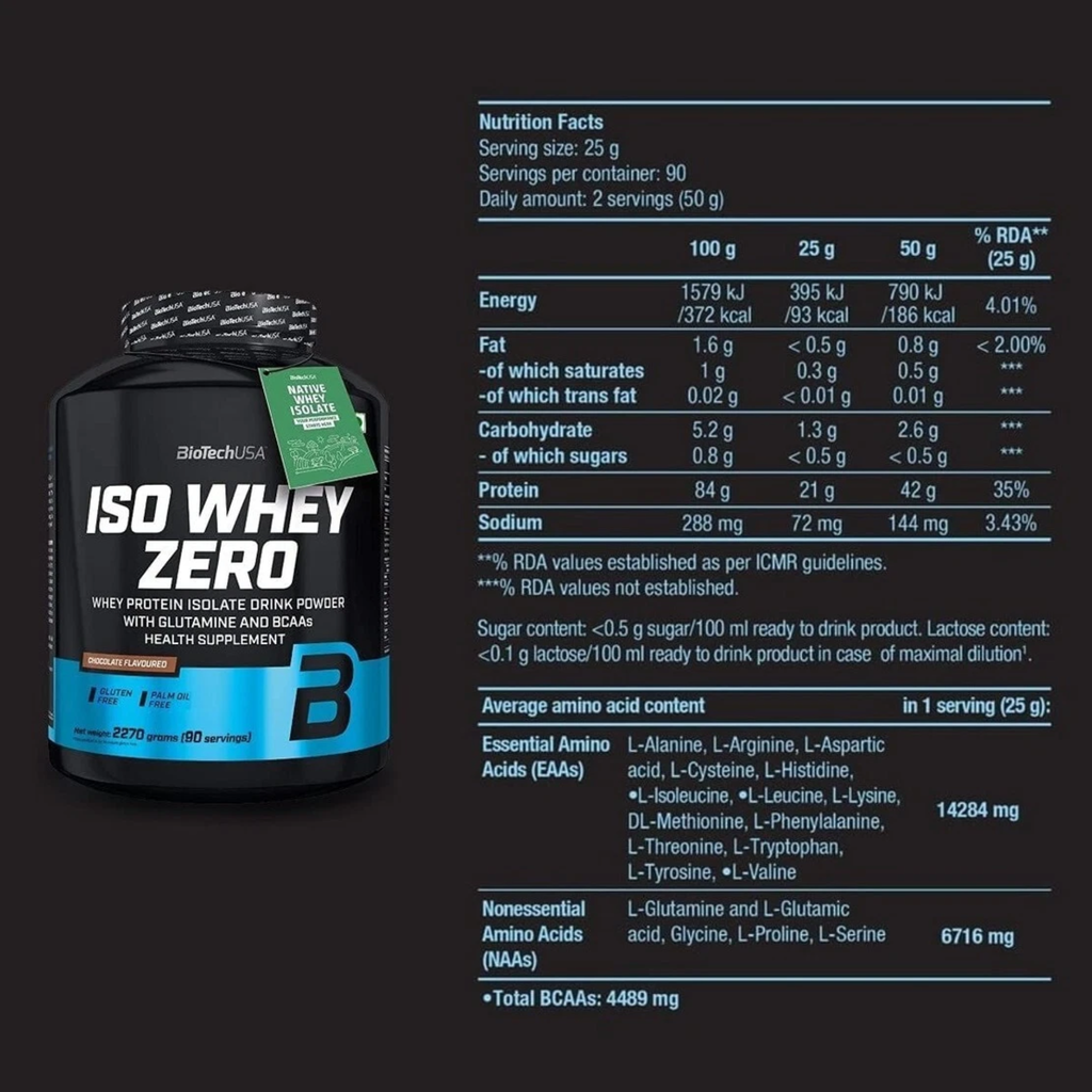 BioTech USA Iso Whey Zero 908g