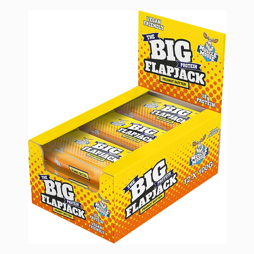 Muscle Moose The Big Protein Flapjack 12x100g Expiring Feb 2026