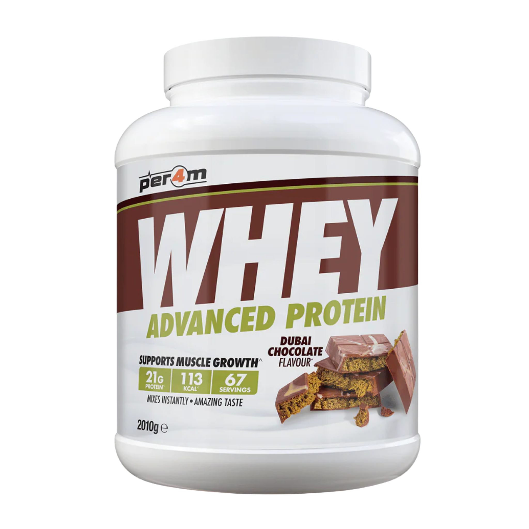 PER4M-Dubai-Chocolate-Whey-Protein-Powder-2kg-Tub-67-Servings