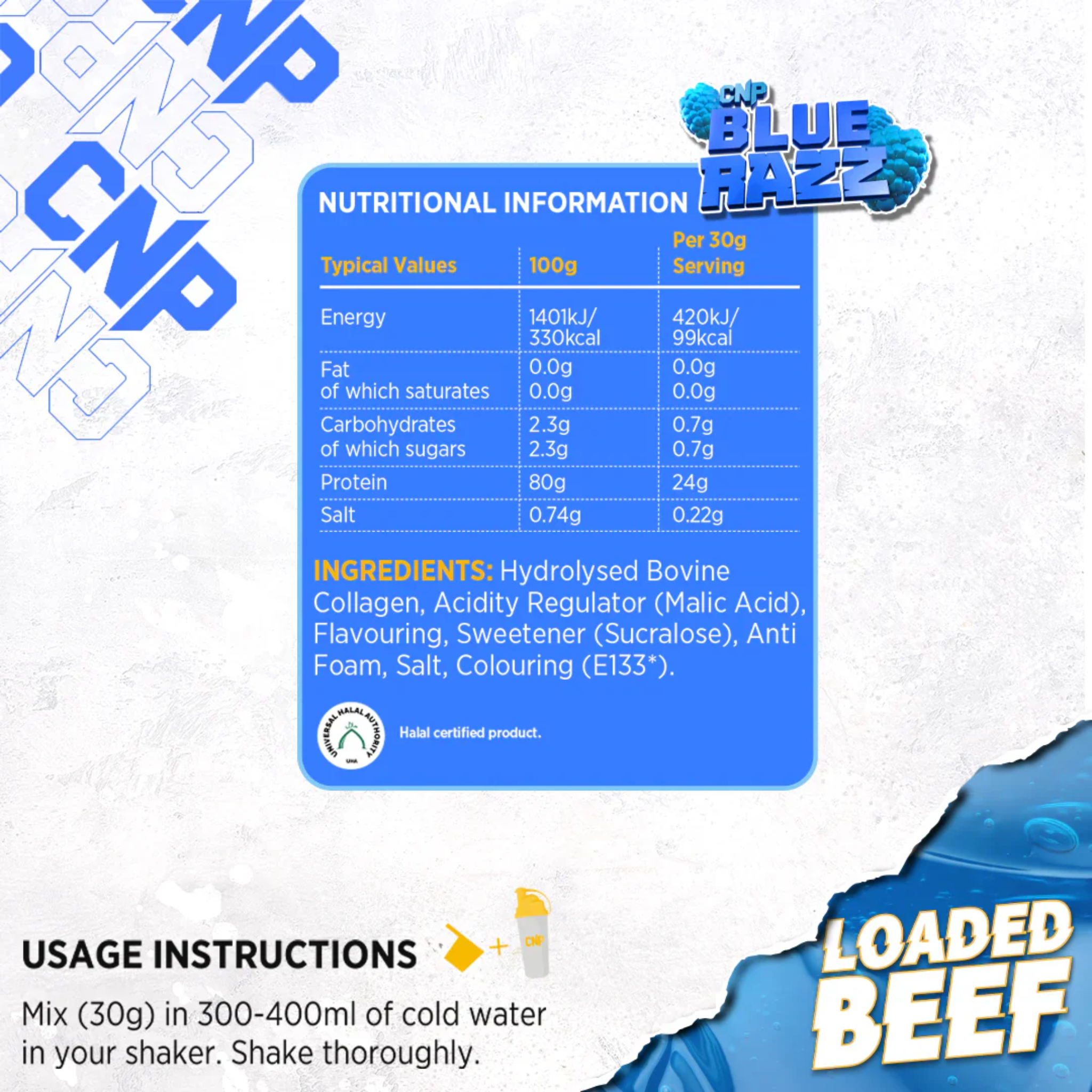 cnp-loaded-beef-18kg-blue-razz-ingredients