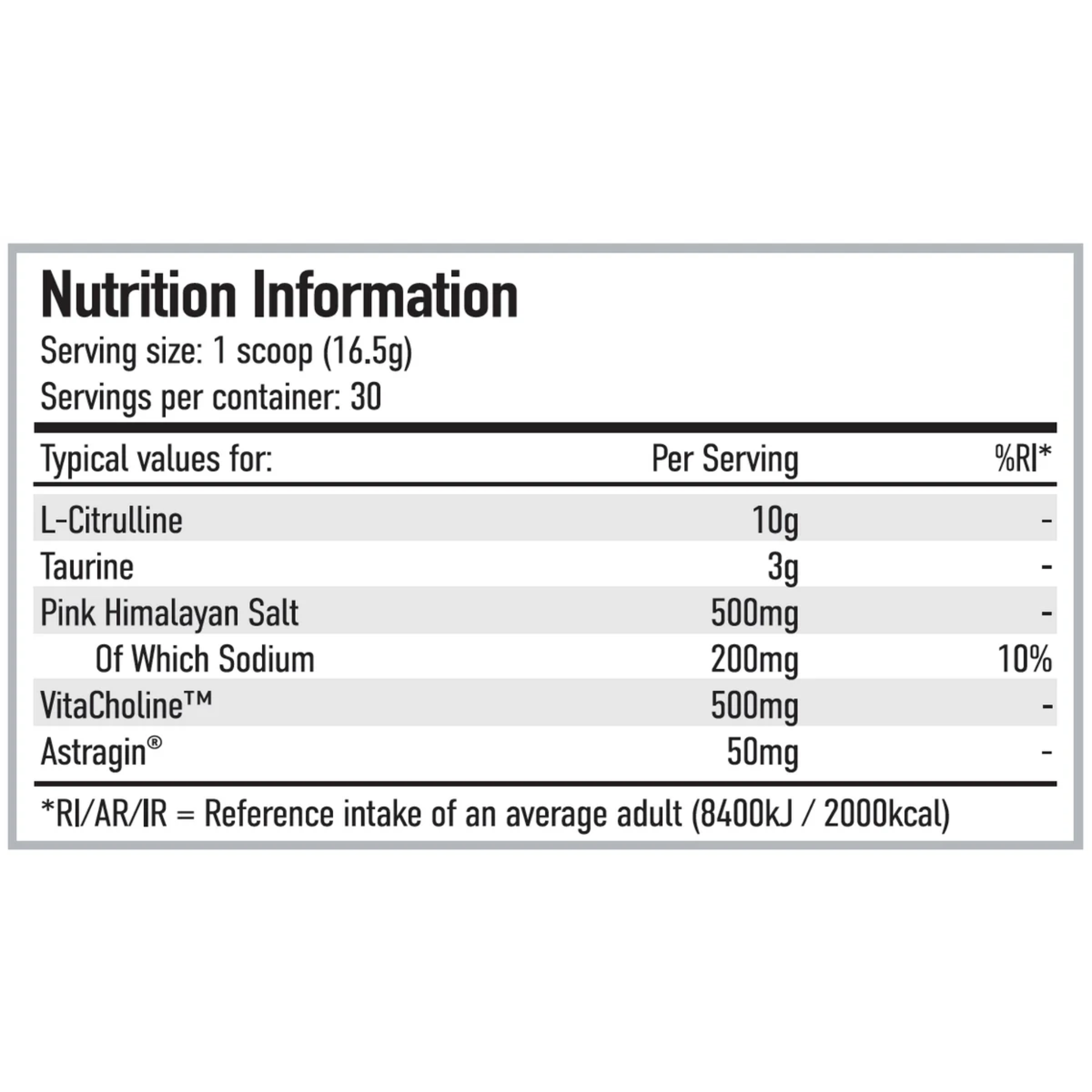 Per4m Pump Non-Stim Pre Workout